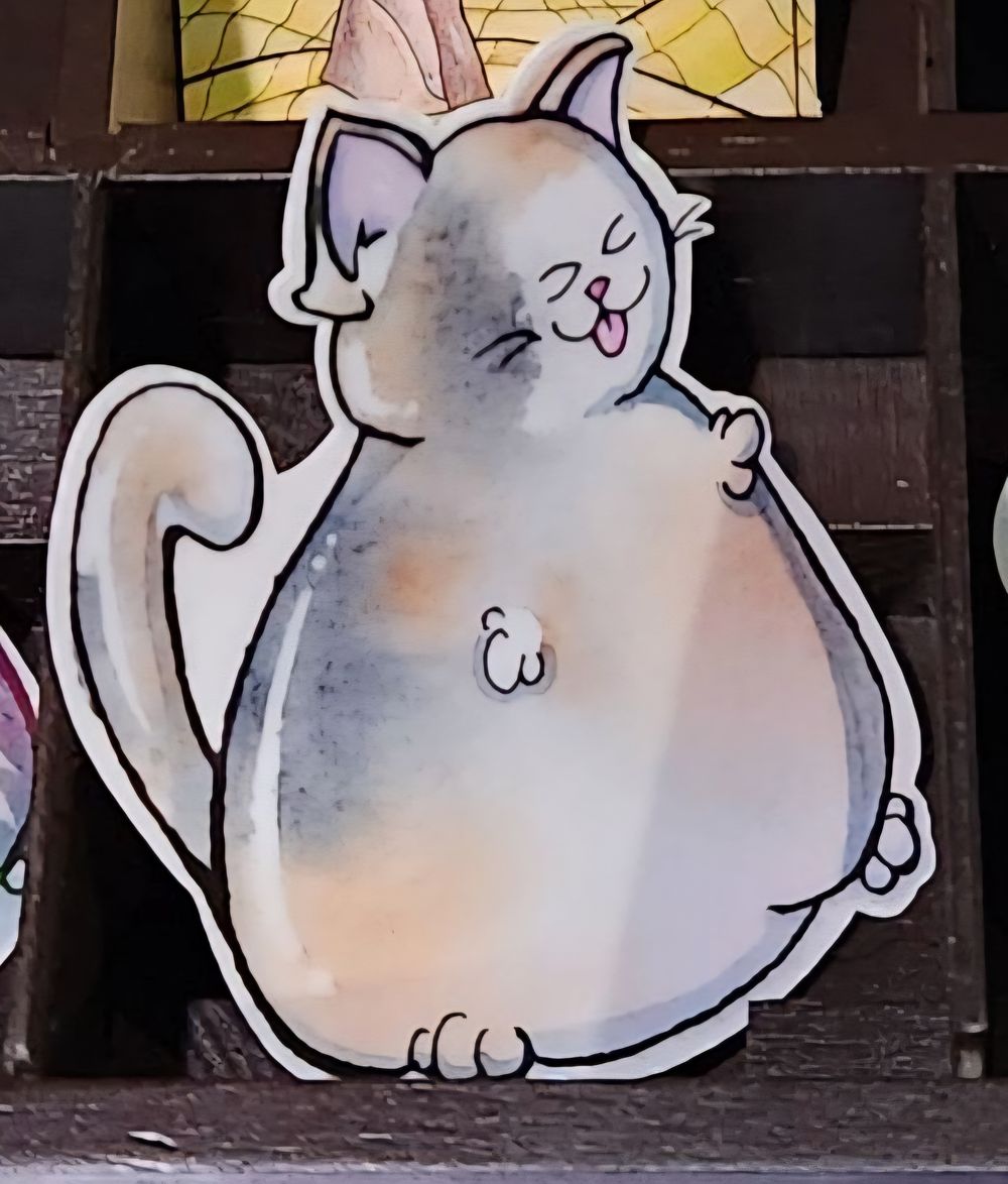 Chonk stickers tongue